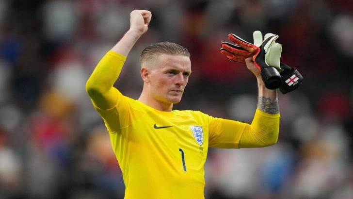 England goalkeeper Jordan Pickford